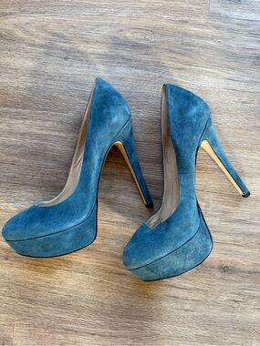 Joan and David Almond Toe Platform Heels